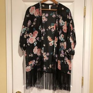 Sheer Floral Cover Up by Xhiliration (Target)